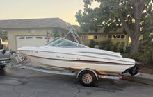 Load image into Gallery viewer, 2002 Maxum 1900 SR open bow boat 4.3 V6