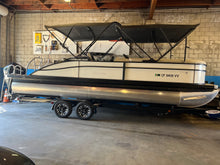 Load image into Gallery viewer, 2022 Barletta Cabrio 24UC Tritoon/Pontoon with 225 Mercury ONLY 16 hours on it!